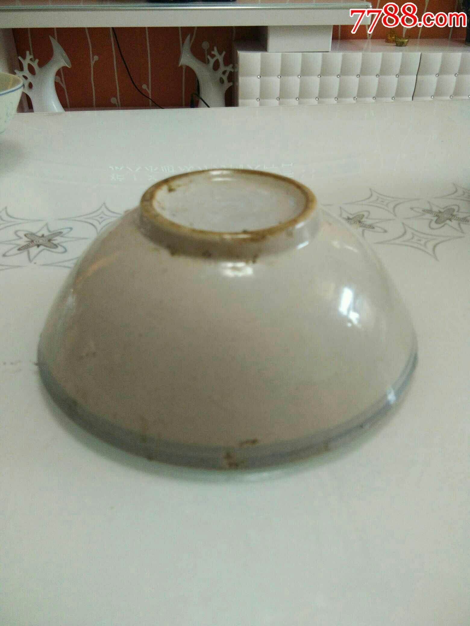 民国蓝边碗