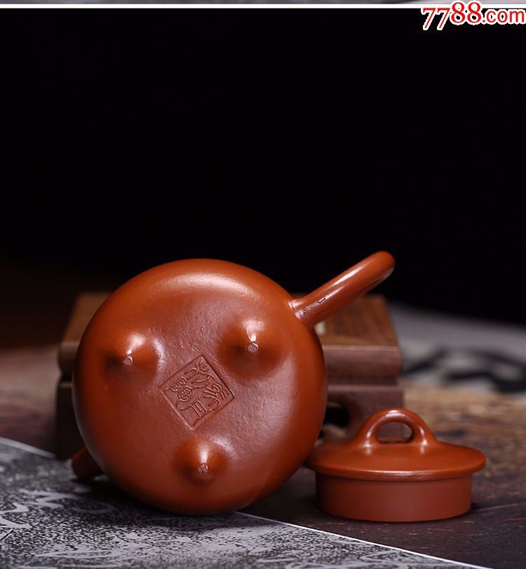 【圣友茶道】宜兴紫砂壶正宗原矿朱泥高石瓢茶壶全手工收藏小品茶具