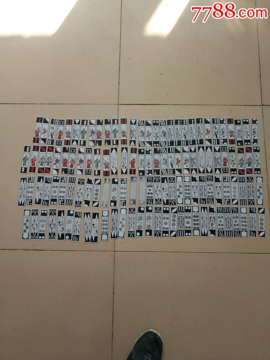 民国麻将纸牌一些_麻将/麻雀牌_福禄寿喜古玩店【7788徽章收藏】