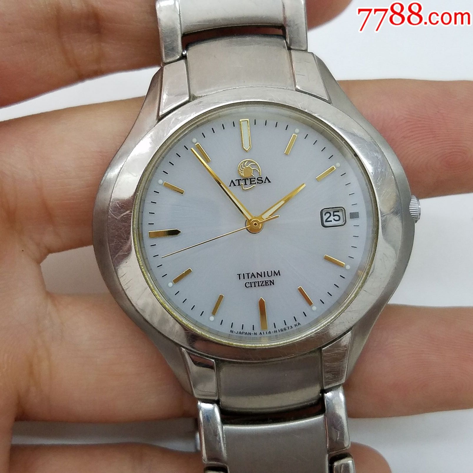 日本西铁城ATTESA高端海螺系列光动能男表【