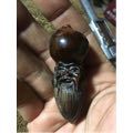 老玉化牛角手雕件风水葫芦