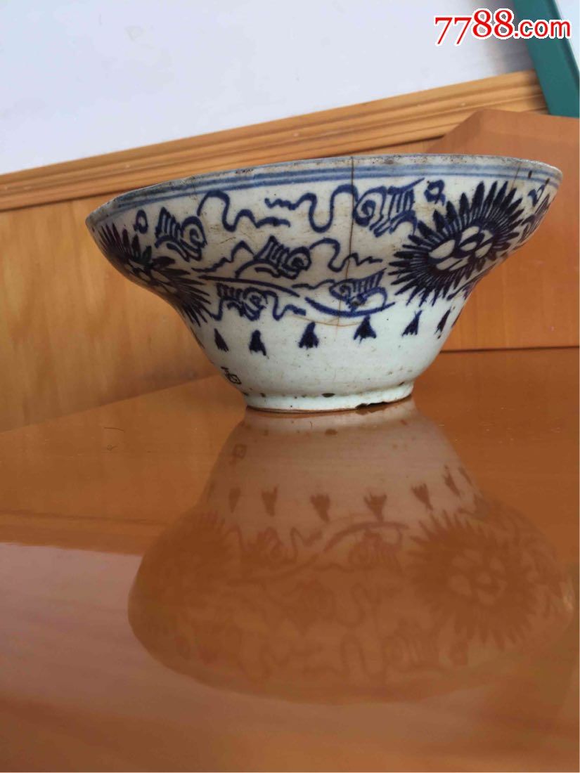 清代早期青花斗笠碗_价格150元_第1张