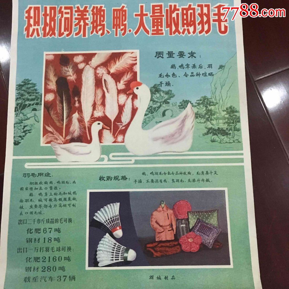 60年代广告宣传画4张、浙江上海供销社农副产