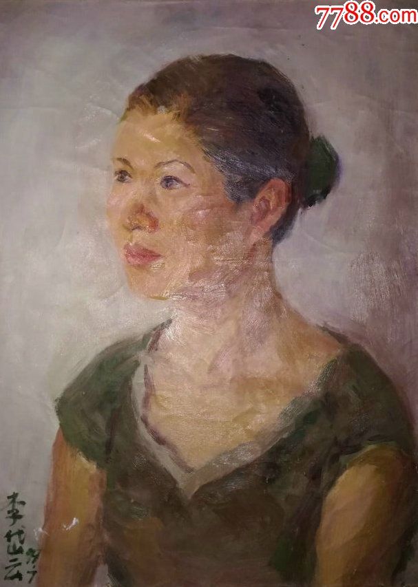 画家布面人物油画《女人肖像》—【低价拍售完为止】油画作品(*u-wpq