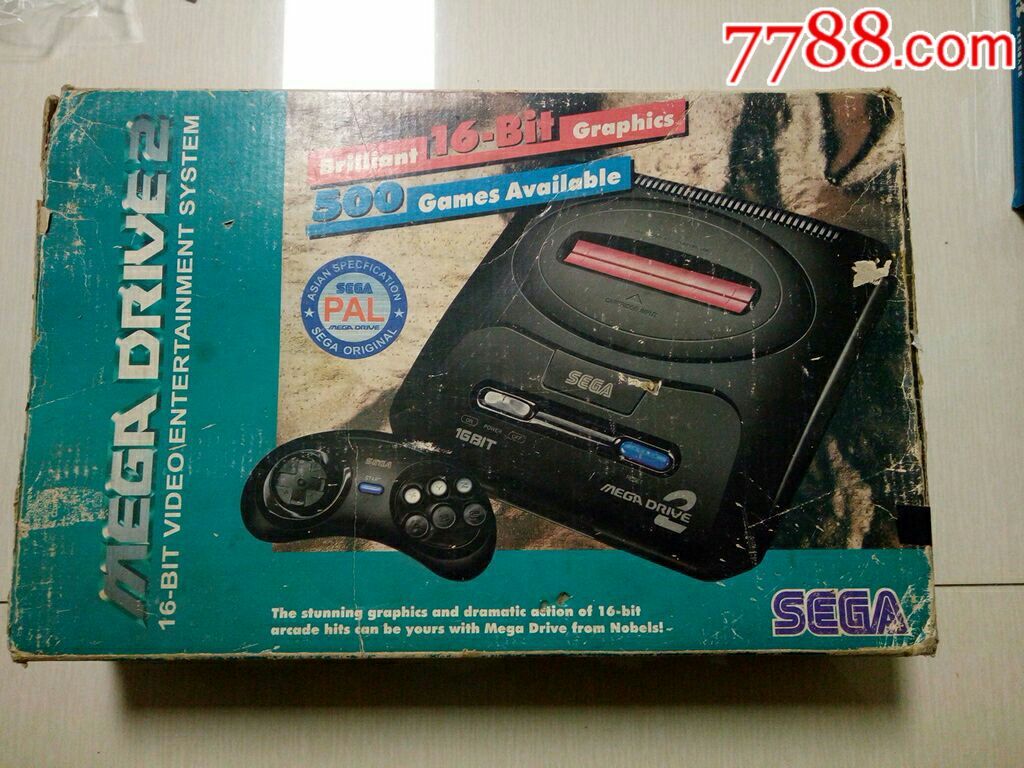 世嘉游戏机一个,如图,带个垃圾包装盒还有4个