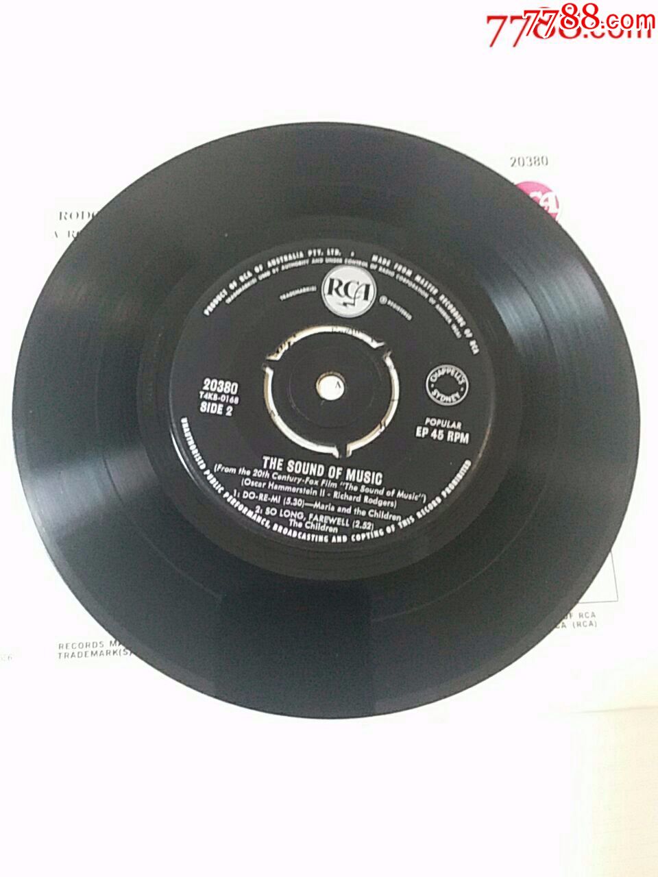 《音乐之声电影歌曲七吋绝版黑胶》播放正常