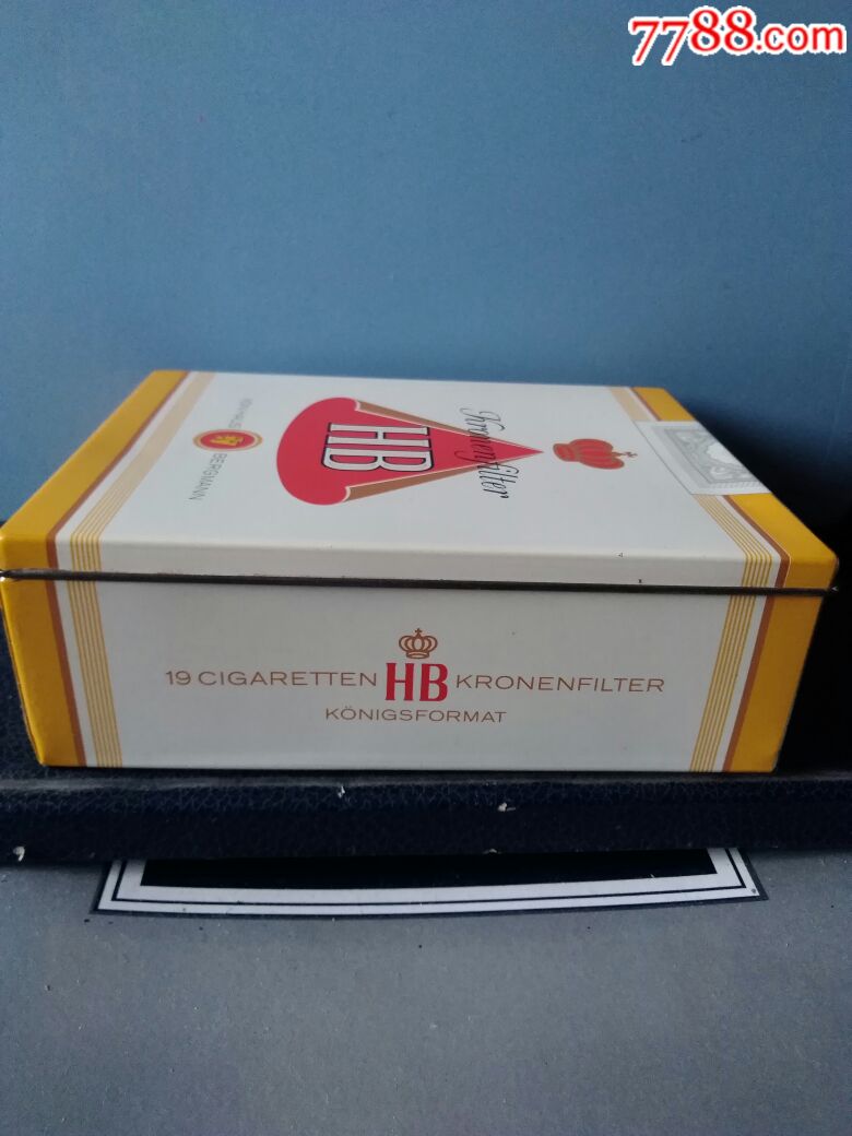 德国hb豪斯.贝格曼香烟长方铁烟盒
