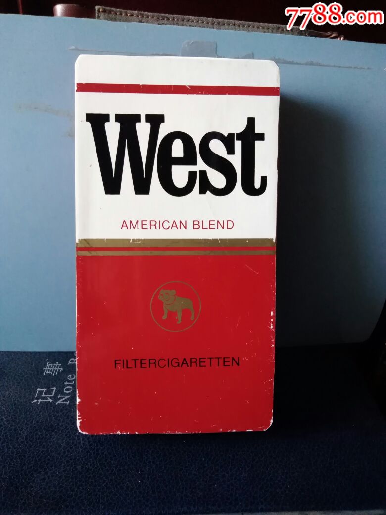 德国west威斯香烟长方铁烟盒