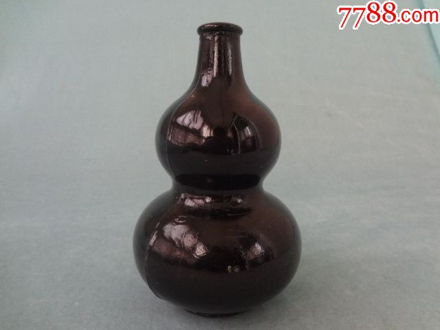器形端庄的龙口陶瓷黑釉老葫芦瓶,宝葫芦陶瓷瓶,品相极好,漂亮