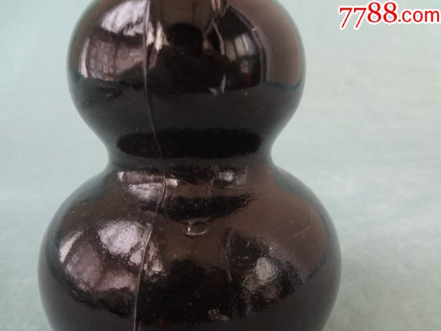 器形端庄的龙口陶瓷黑釉老葫芦瓶,宝葫芦陶瓷瓶,品相极好,漂亮