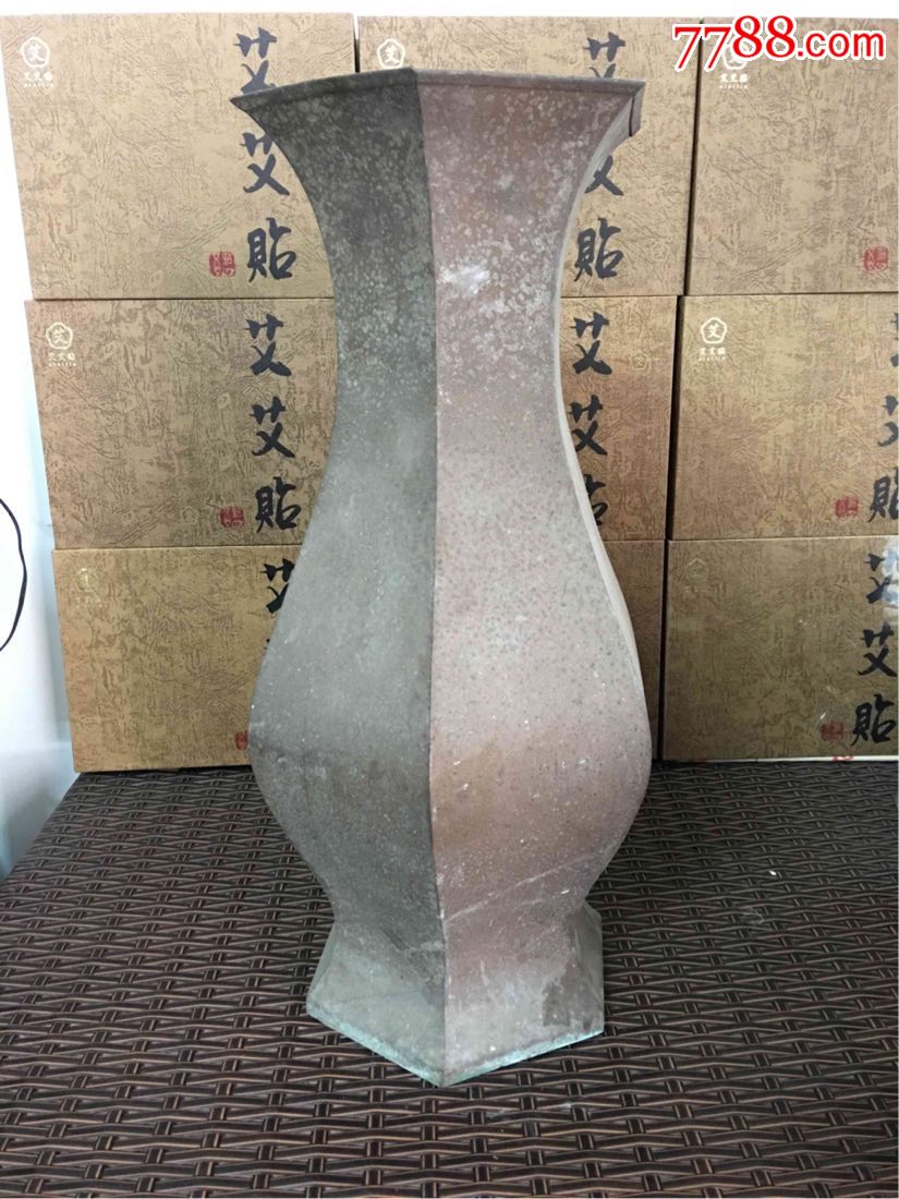 民国特大六角大花瓶