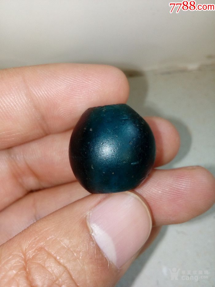 清代老琉璃大珠