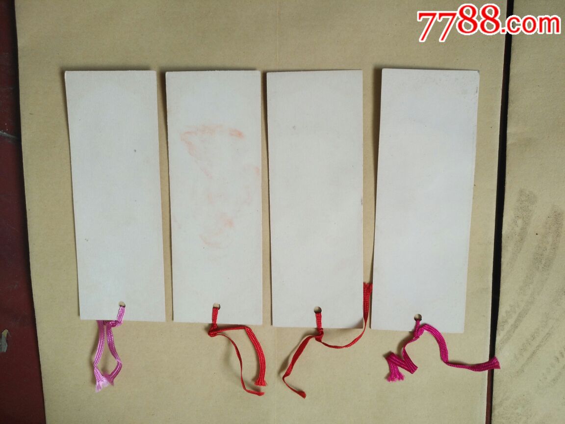 书签(手工制作,四张美女书签)