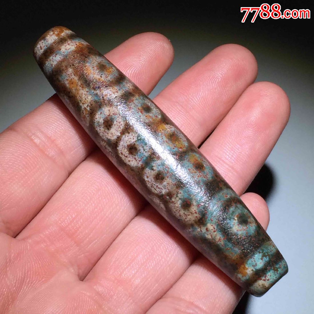 藏传西藏象雄二十七眼天珠.