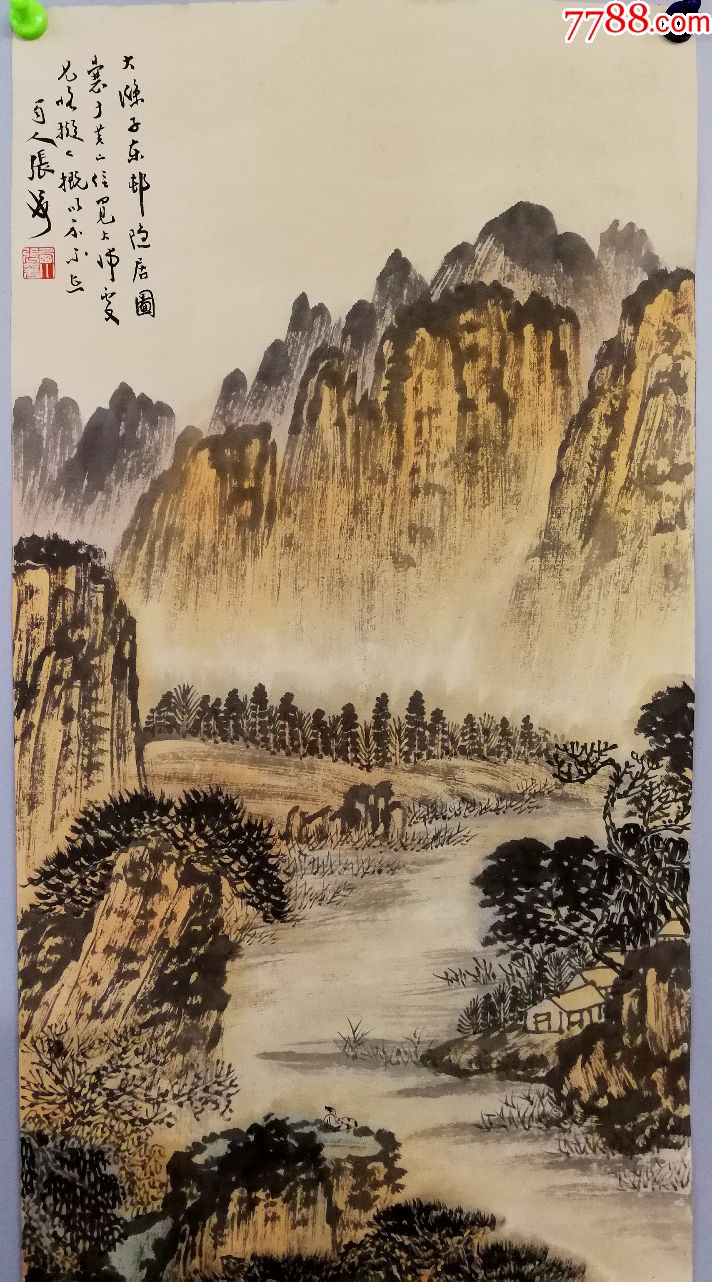 山水画大家,国画大师【张大千】山水