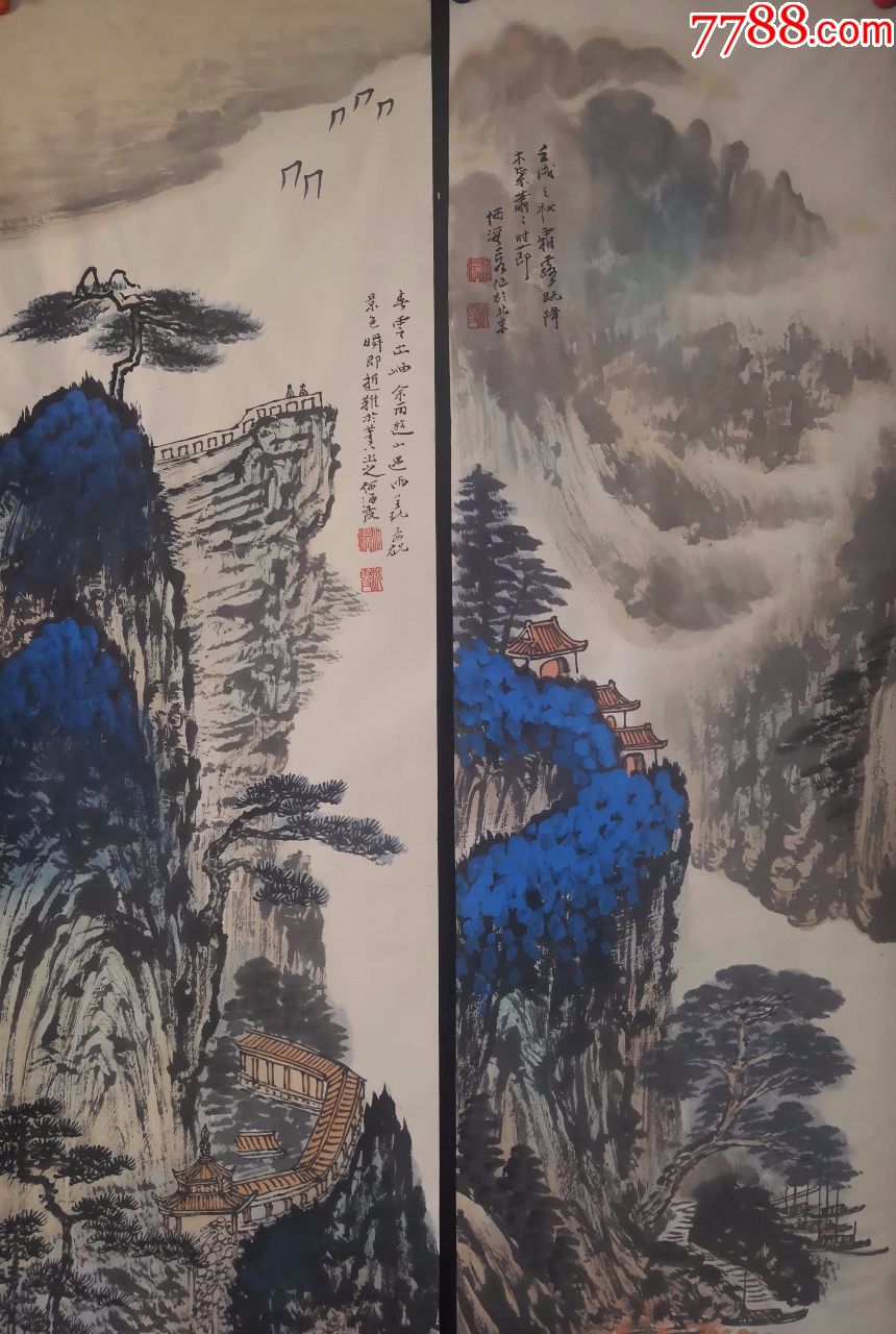 "长安画派"代表画家之一陕西省国画院副院长【何海霞】精品山水画