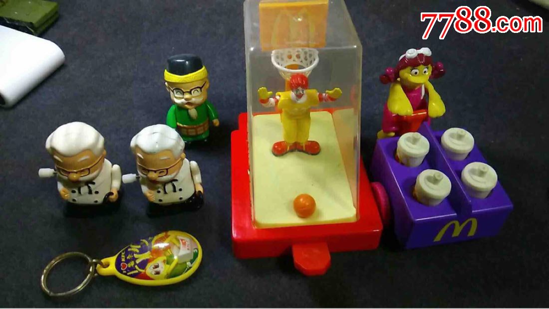 90年代肯德基麦当劳玩具一组