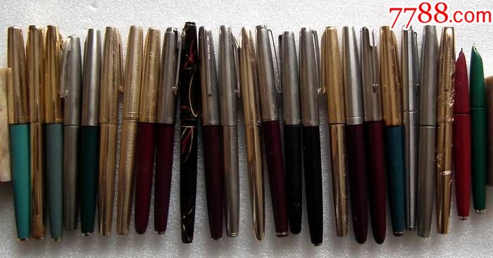 各种国产品牌老钢笔25支合拍