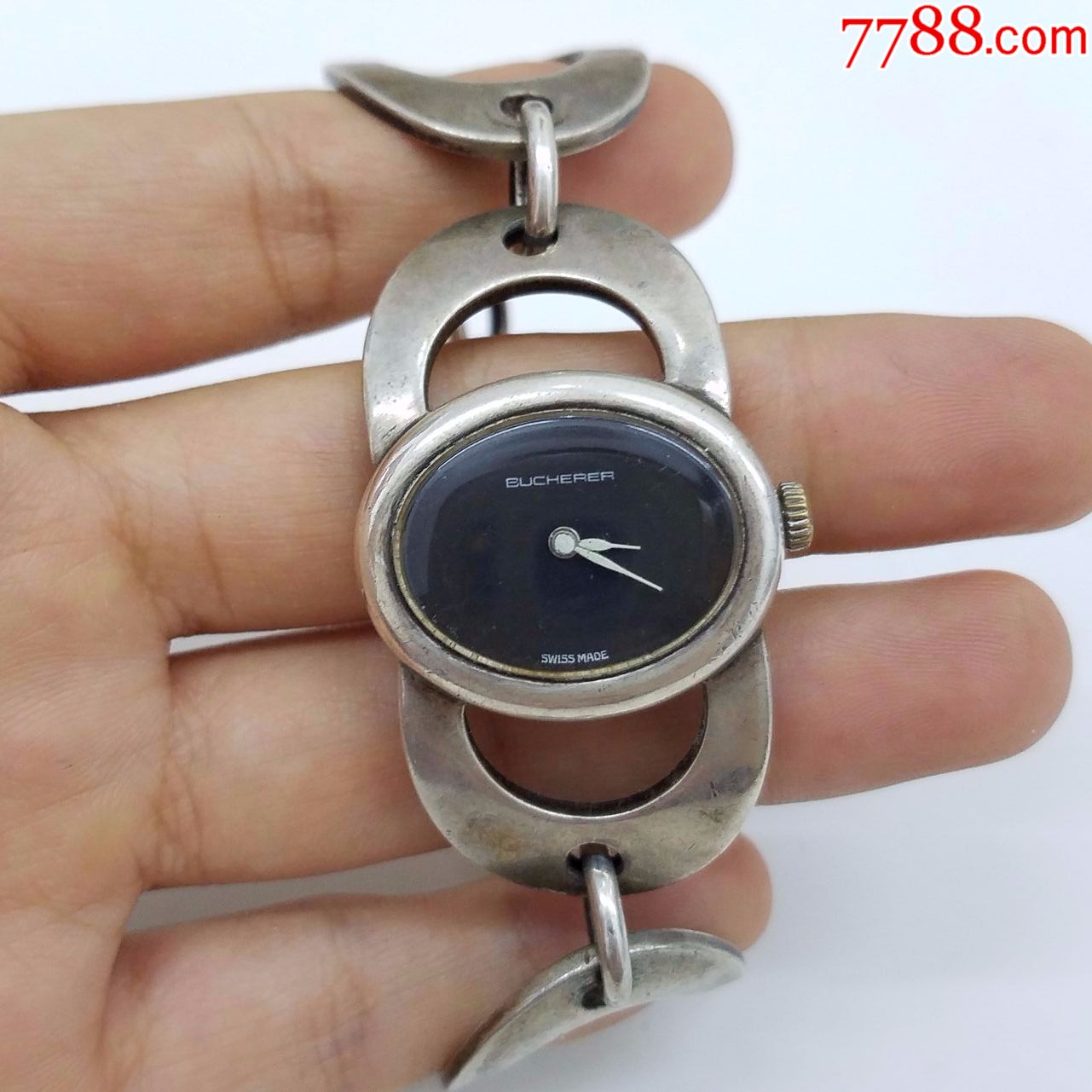 【800纯银!古董名表!】瑞士宝齐莱手卷女表【