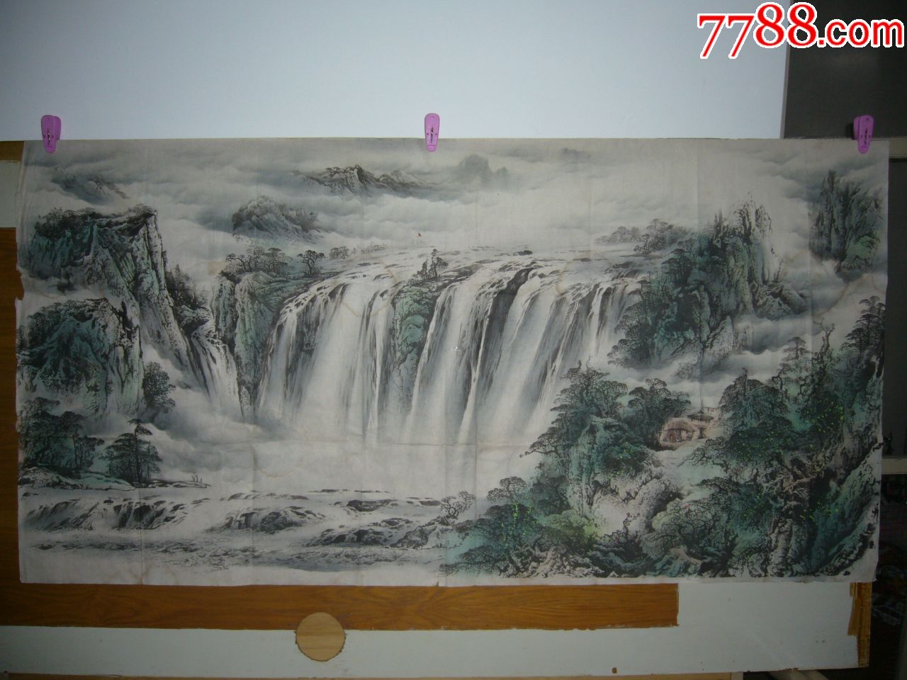 山水画-au17339684-水粉/水彩原画-加价-7788收藏__中国收藏热线