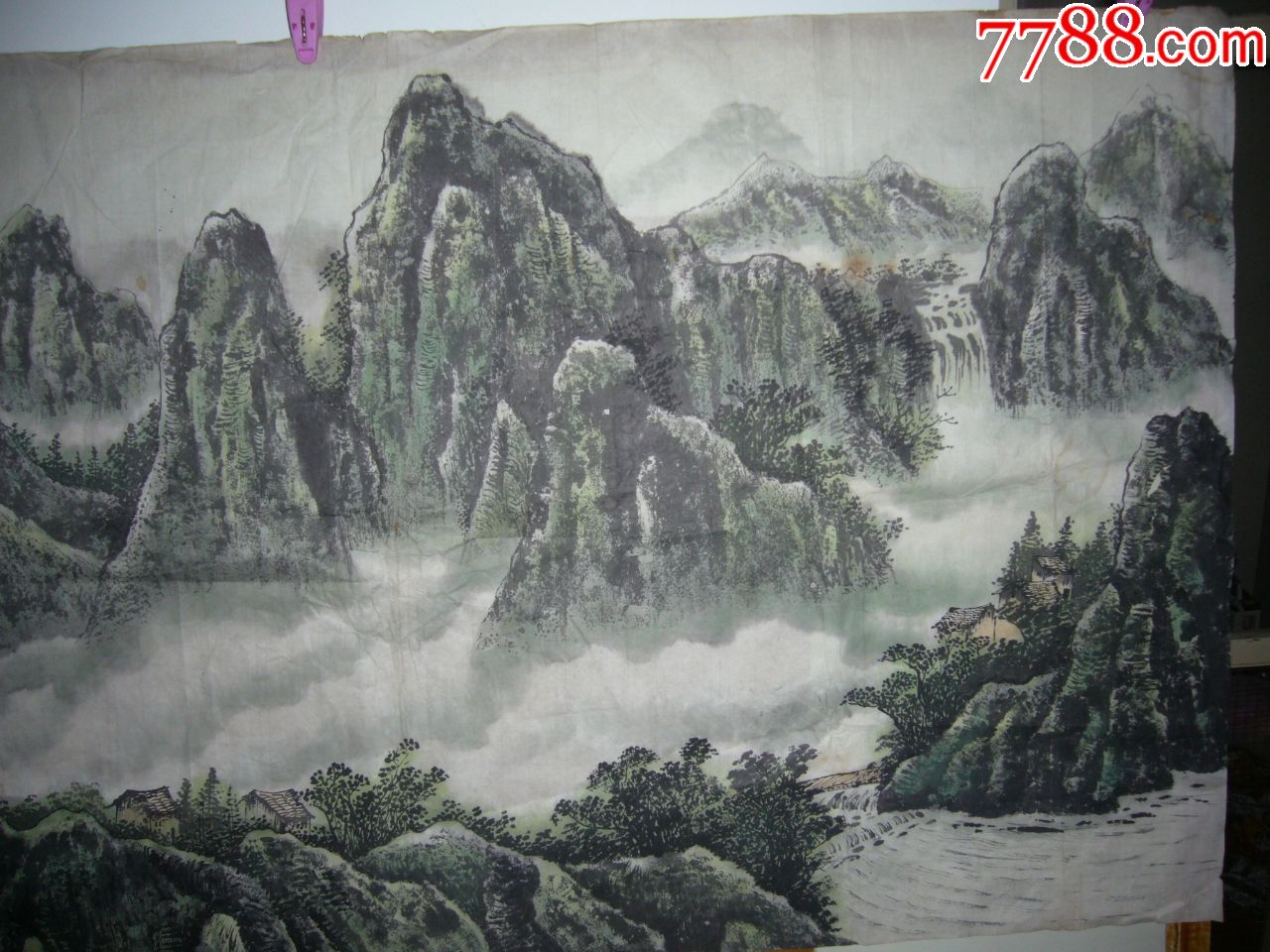 山水画-au17339684-水粉/水彩原画-加价-7788收藏__中国收藏热线