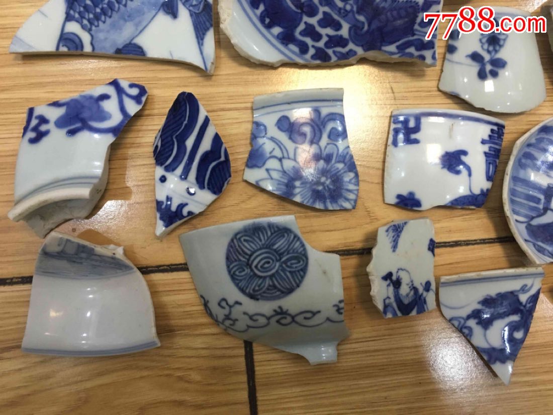 明清青花古瓷片二_价格30元_第5张