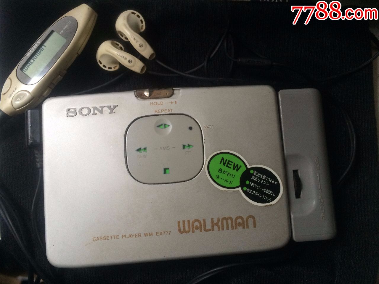 一台经典收藏wm-ex777sony索尼磁带随身听walkman磁带机