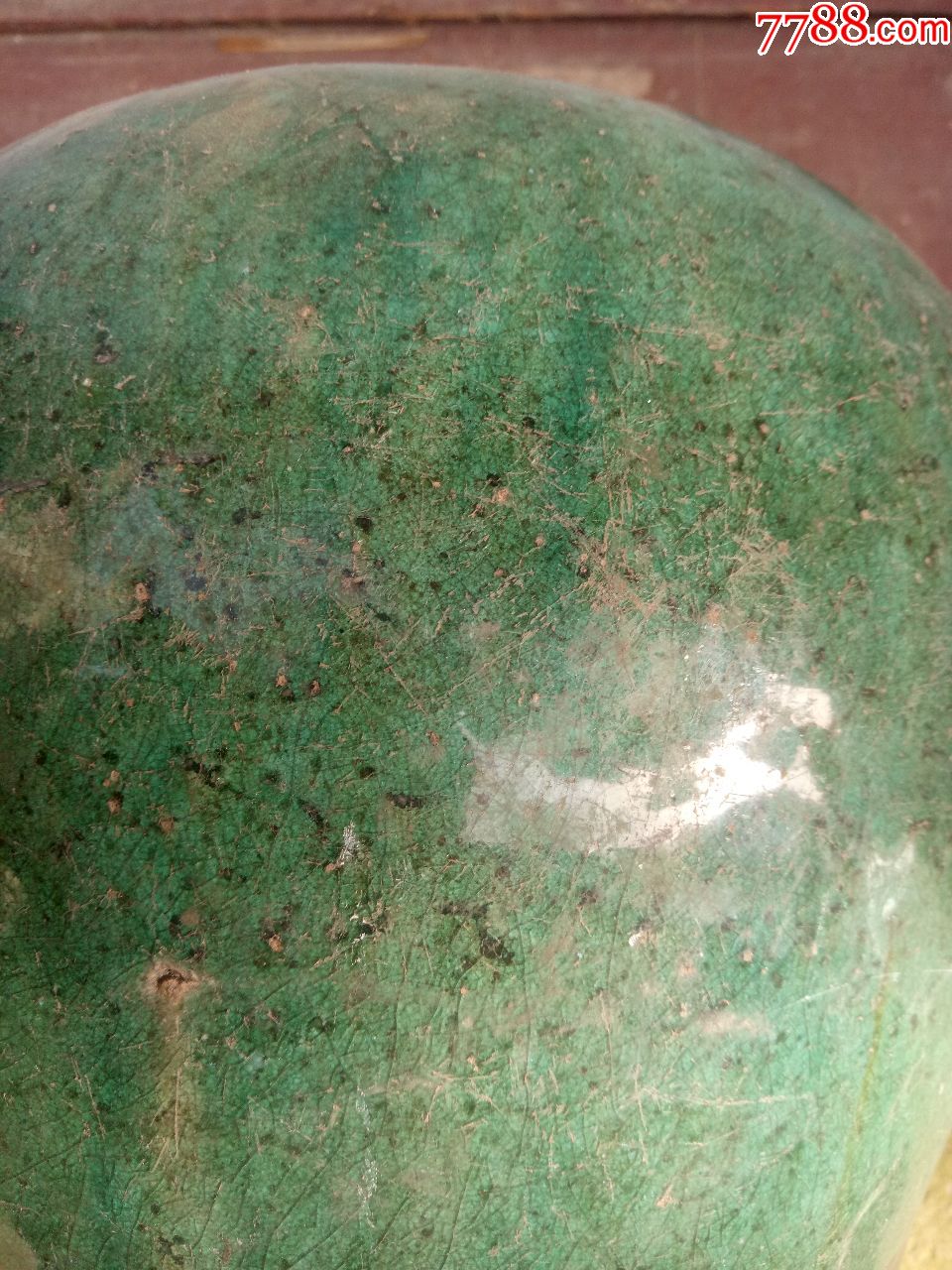 老绿釉陶罐
