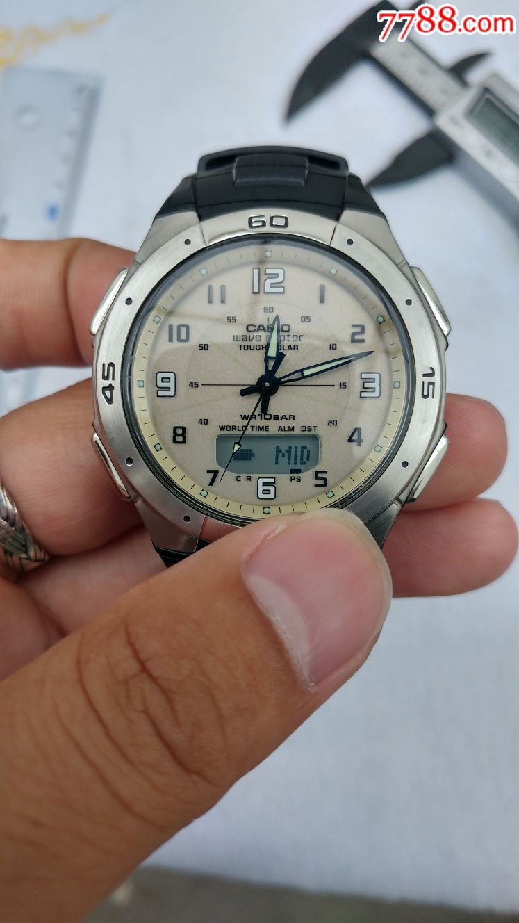 极品卡西欧光动能电波多功能男表-au17451432-手表