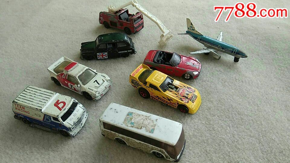 80年代合金小汽车,飞机玩具8个(二)