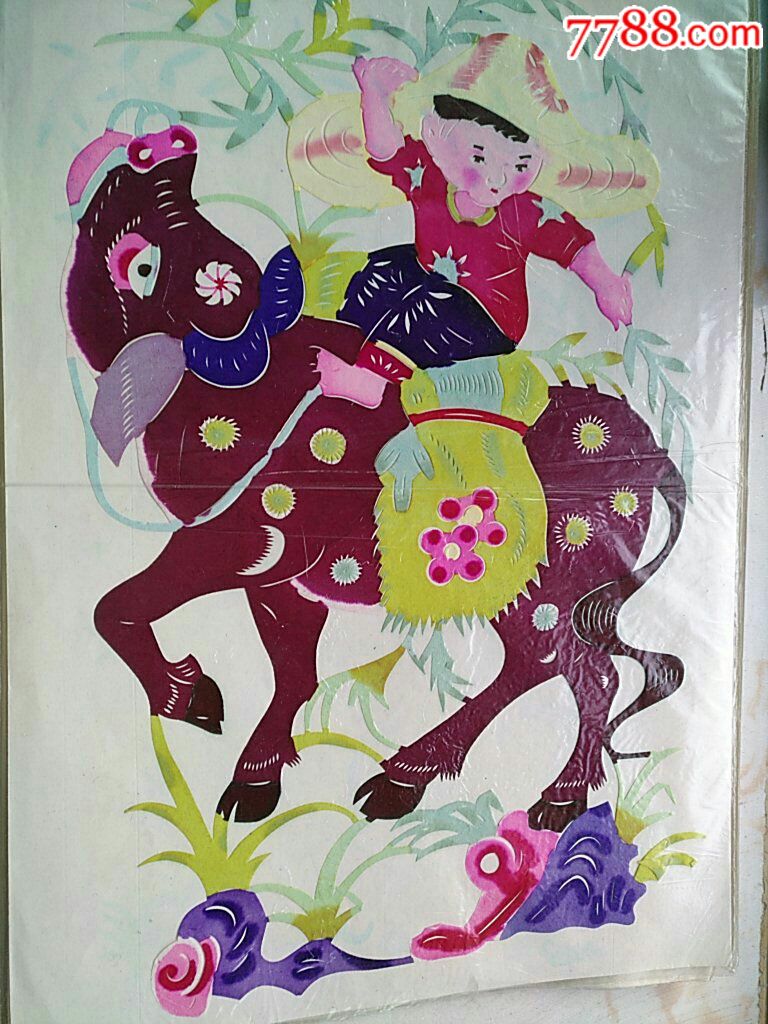 大幅春牛图