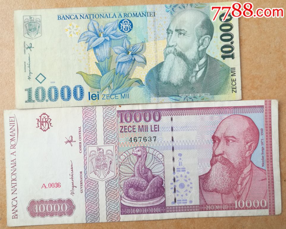 欧洲～罗马尼亚纸币10张