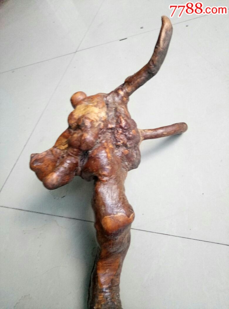 根雕龙拐杖