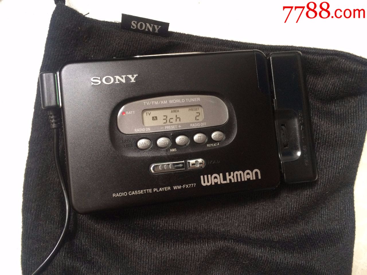 一台经典收藏索尼sonywm-fx777磁带随身听walkman磁带机_第1张