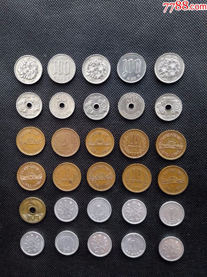 日本流通硬币合售