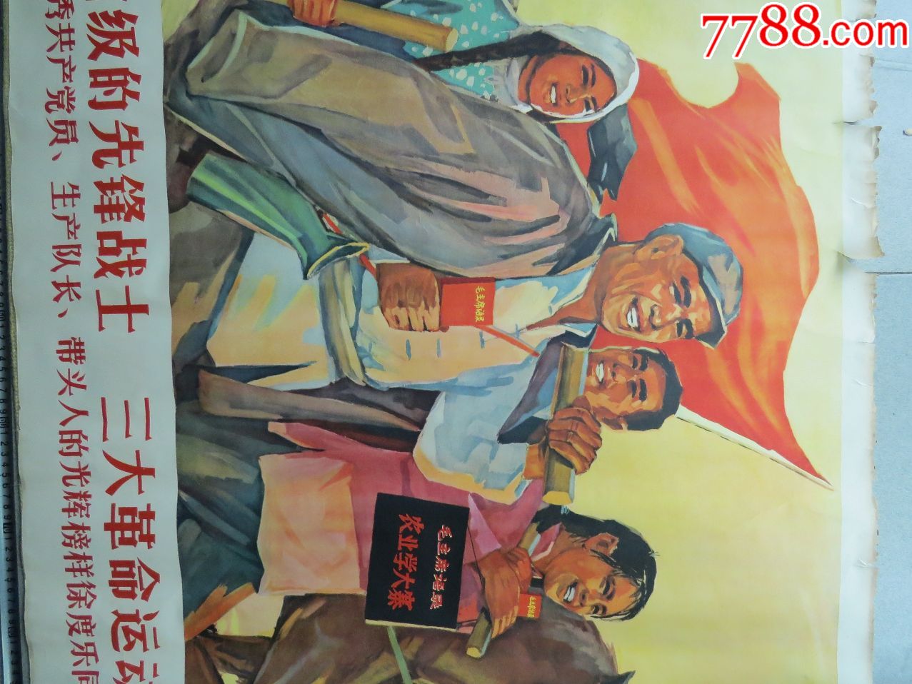 无产阶级的先锋战士三大革命的闯将_年画/宣传画_万龙