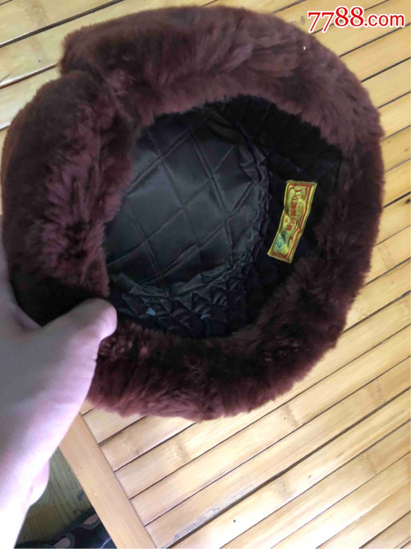 盛锡福羊剪绒皮帽子