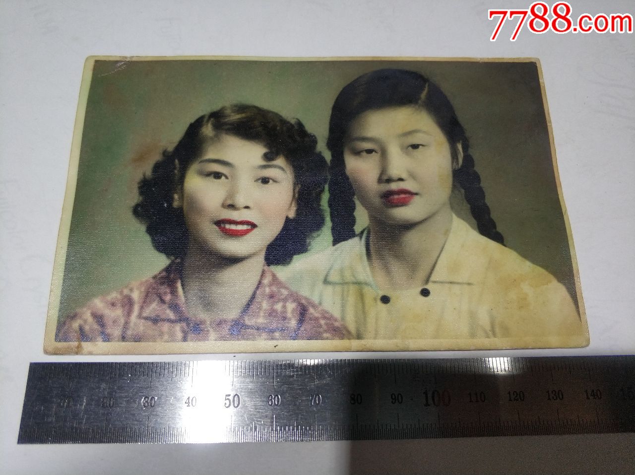 5-60年代大辫子文艺美女青年上彩漂亮,老照片_第1张