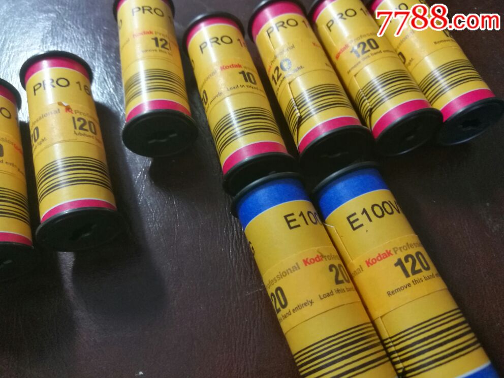 柯达120胶卷9卷合拍,其中pro160,7卷,e100g1卷,e100vs