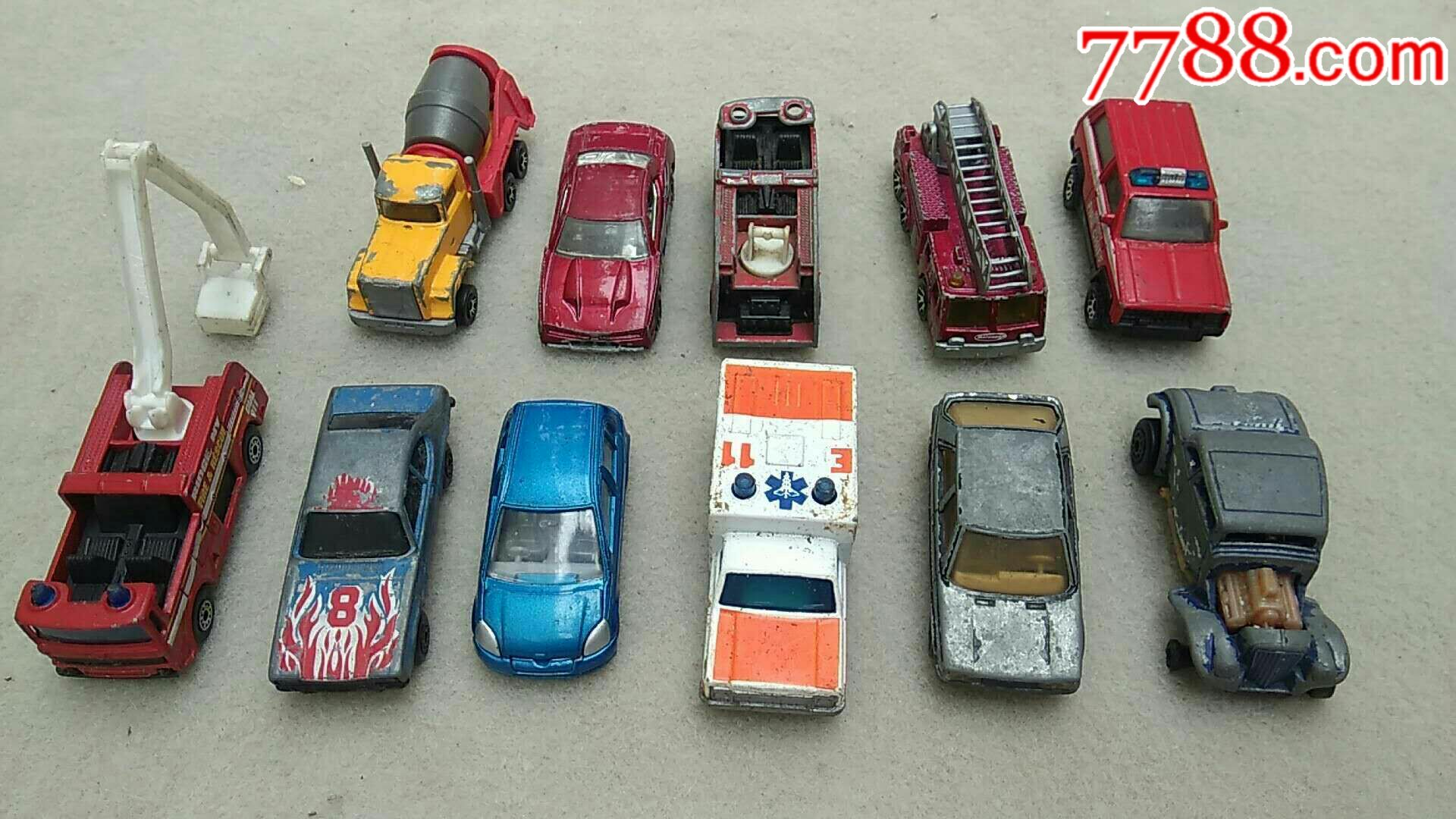 80年代合金小汽车11个(二)-au17761314-其他传统玩具