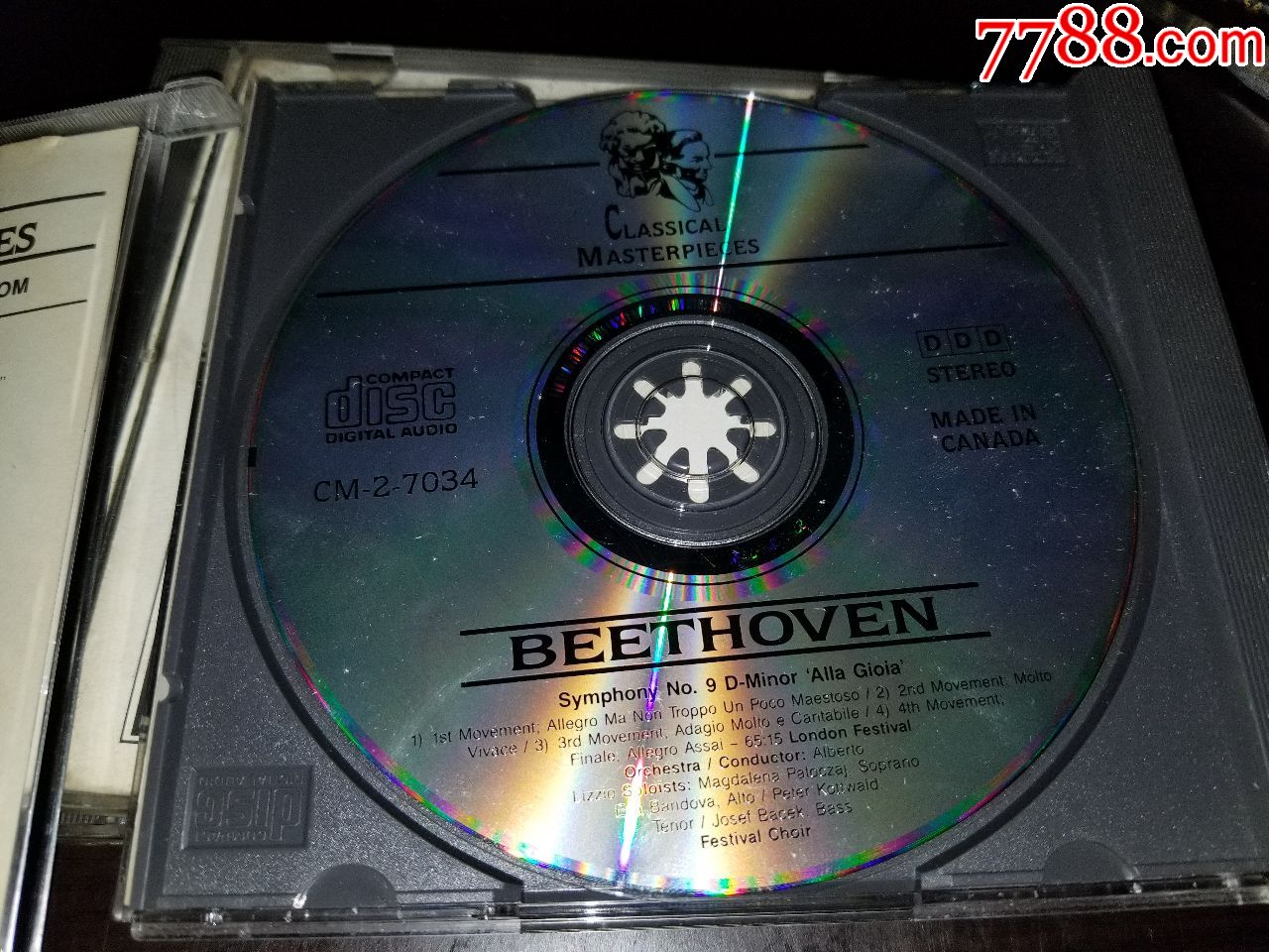 贝多芬音乐cd八十年代加拿大原版cd