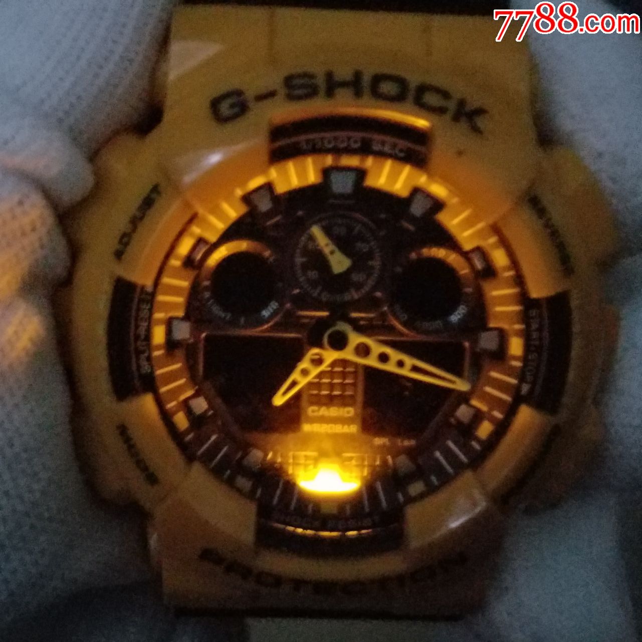 日本卡西欧g-shock电子计时男表【灯光漂亮】【指针能