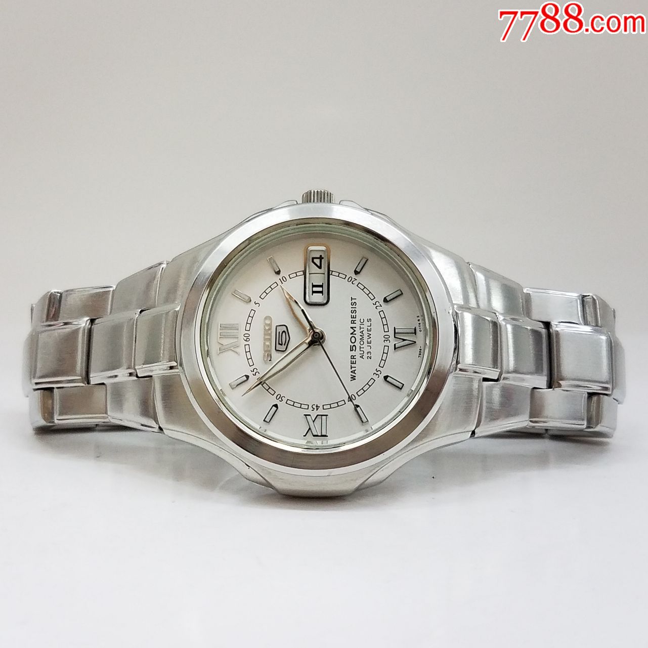 【美品】日本精工5号系列自动机械男表【7s36机芯,透明底盖】【夜光