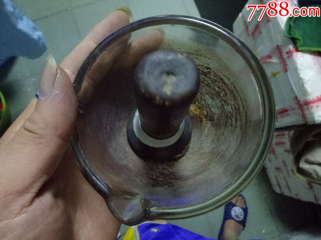 少见,包老,琉璃捣药罐,瓷锤头,瓷的常见,琉璃的第一次收到,喜欢就拿走