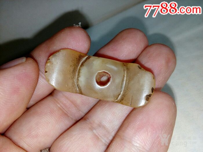 清代老玉器玉元宝挂件_价格200元_第8张