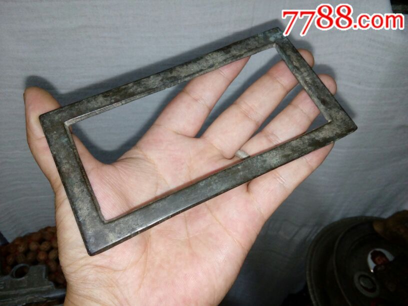 清代老铜镇尺铜仿圈_镇纸/压尺_不二藏古【7788收藏