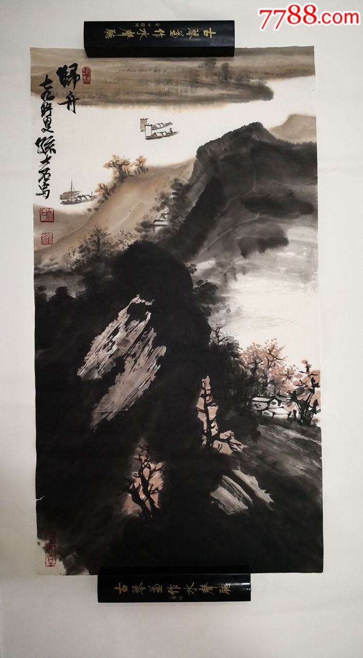 孙大石(孙瑛)精品山水画_山水国画原作_第1张