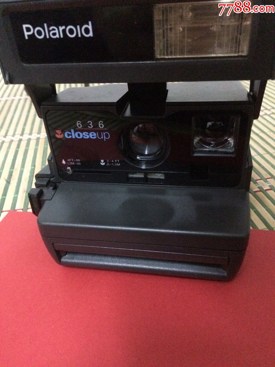 一台经典带箱说的宝丽来polaroid拍立得636一次成像相机
