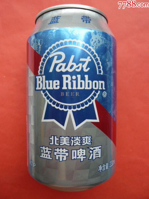 空听1只:北美淡爽"蓝带啤酒".净含量:330ml.美国柏斯特啤酒公司监制.