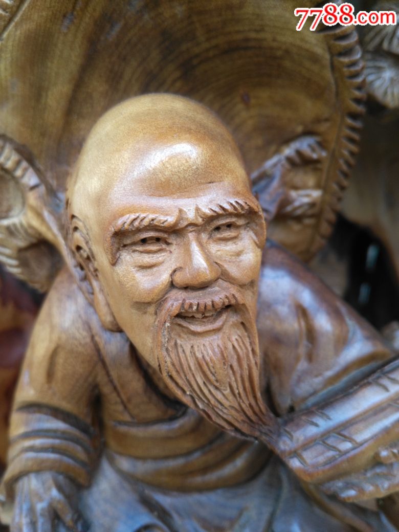老子出关-木雕摆件-7788收藏__收藏热线